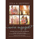 Brown Our Love Story Engagement Invitations Image 3 of 5